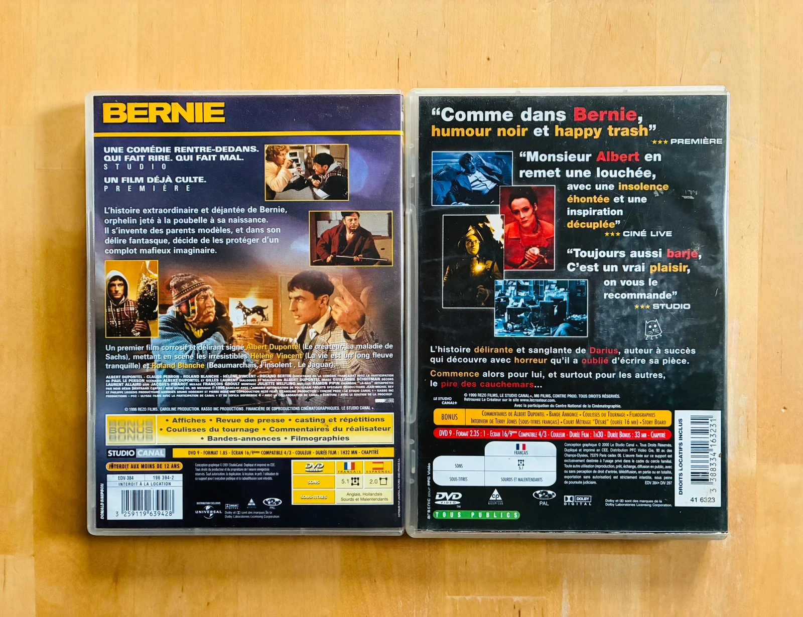Lot 2 cult DVD's van Albert Dupontel: Bernie en Le Créateur. – photo 3